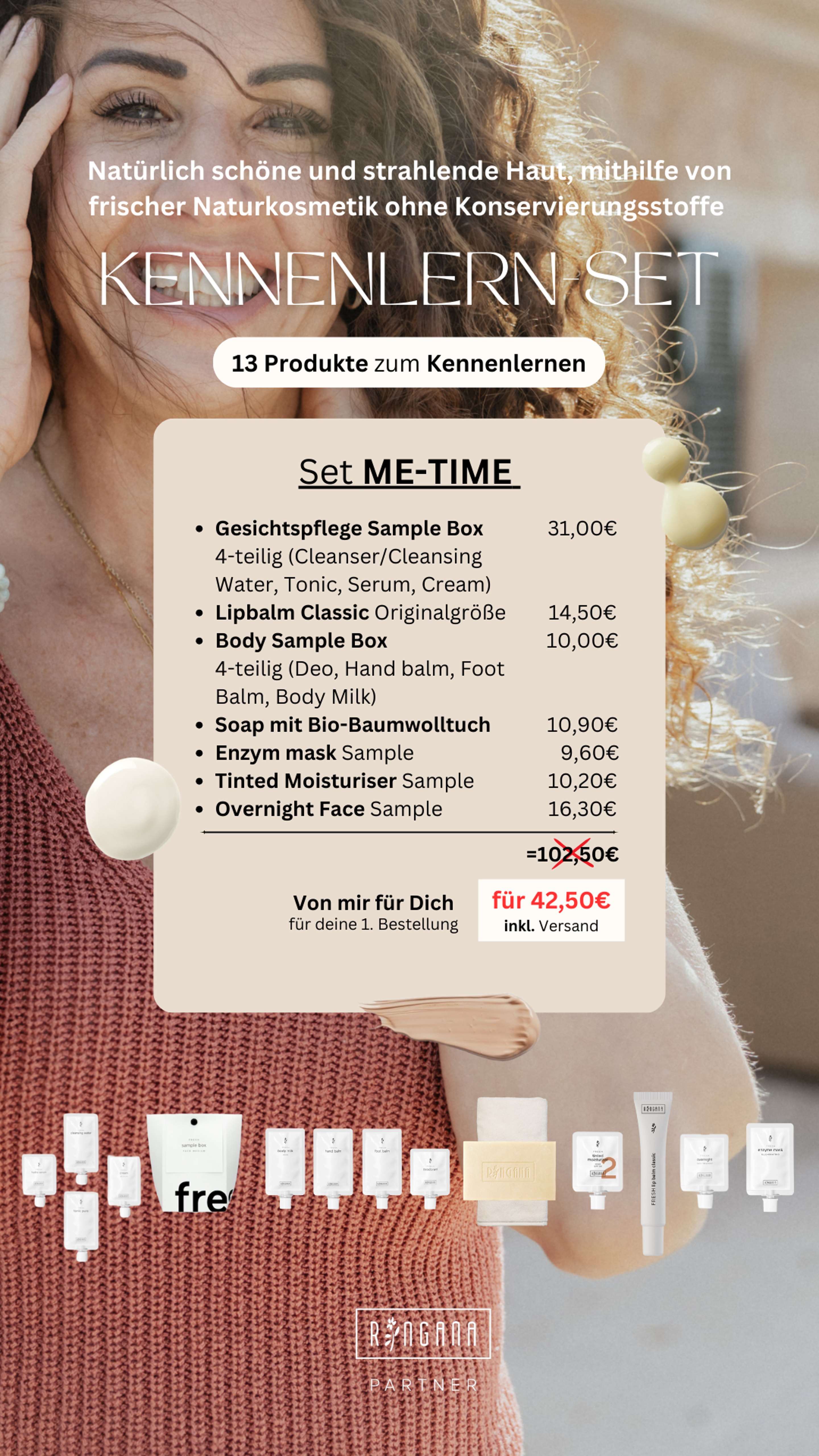 Ringana ME-TIME Kennenlern-Set mit 13 Produkten zum Probieren